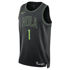 Zion Williamson New Orleans Pelicans Unisex 2025/26 Swingman Jersey Black City Edition | Nike Lifestyle