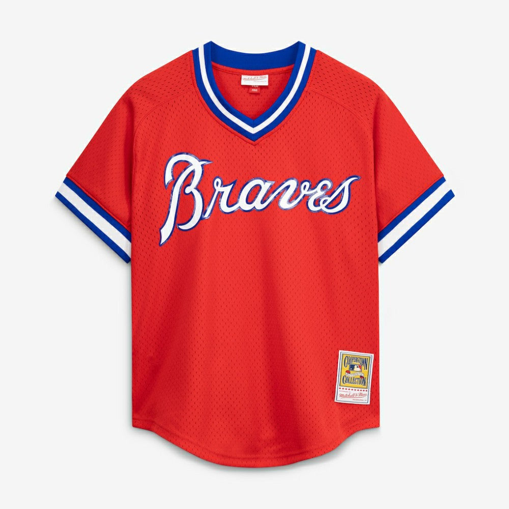 Dale Murphy Atlanta Braves Mitchell & Ness Authentic Batting Practice Jersey - Scarlet - Mitchell & Ness Discount