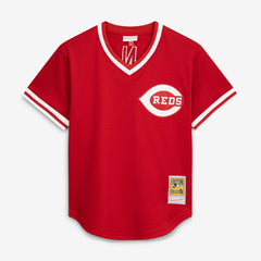 Johnny Bench Cincinnati Reds Mitchell & Ness Authentic Batting Practice Jersey - Scarlet - Mitchell & Ness on Sale