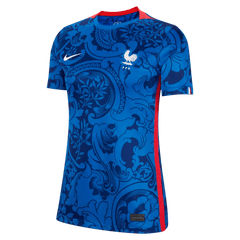 France Women's EC22 Home Soccer Jersey - Hyper Cobalt-Siren Red Nike
