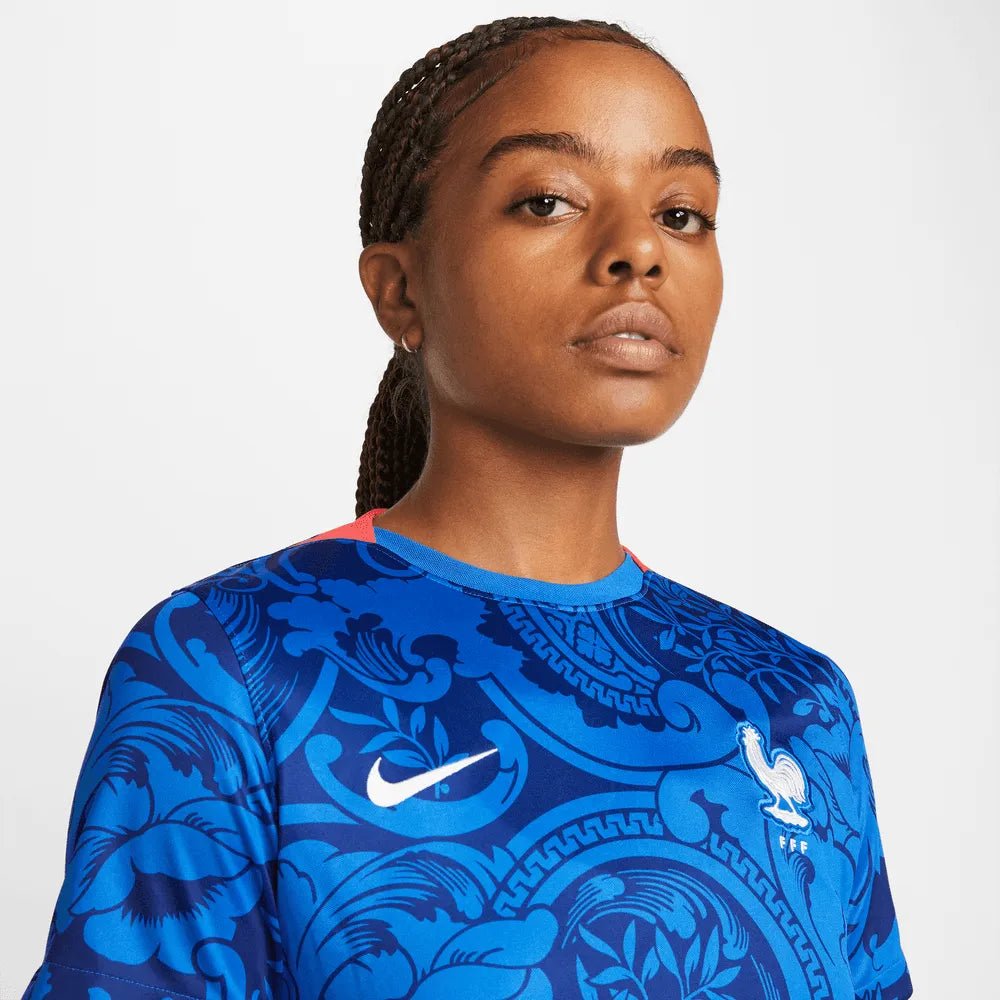 France Women's EC22 Home Soccer Jersey - Hyper Cobalt-Siren Red Nike