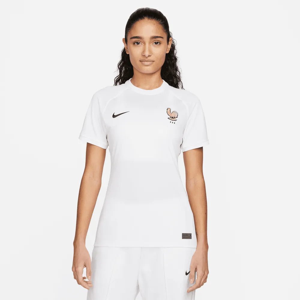 France Women's EC22 Away Soccer Jersey - White-Pink Glaze Nike