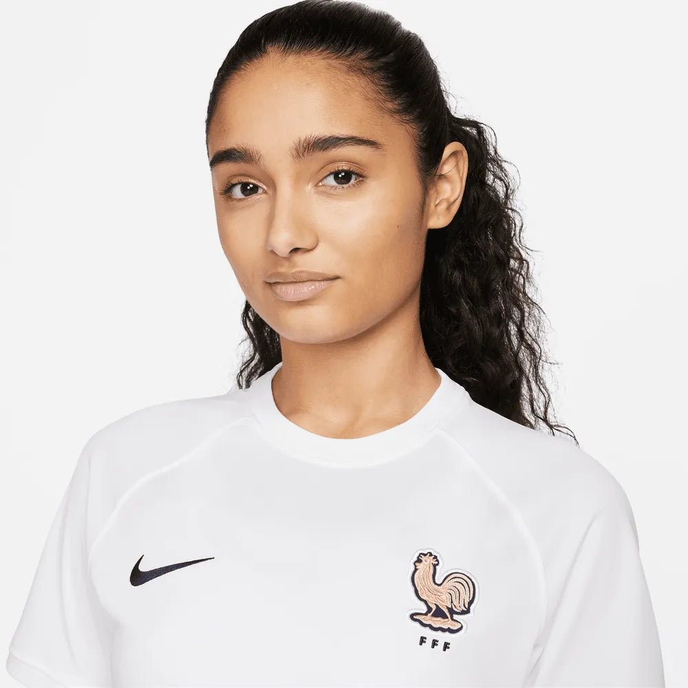 France Women's EC22 Away Soccer Jersey - White-Pink Glaze Nike
