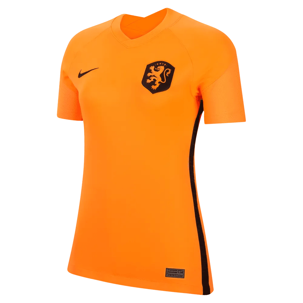 Netherlands Women's EC22 Home Soccer Jersey - Total Orange-Black Nike