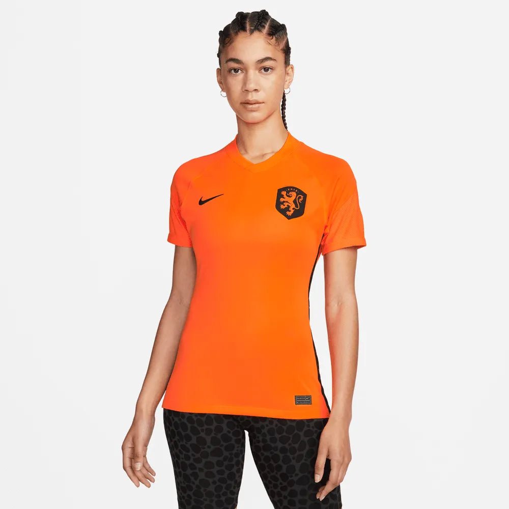 Netherlands Women's EC22 Home Soccer Jersey - Total Orange-Black Nike