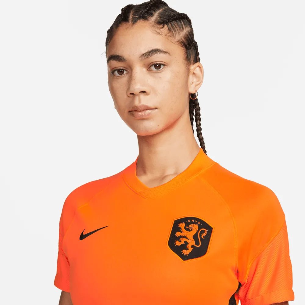 Netherlands Women's EC22 Home Soccer Jersey - Total Orange-Black Nike