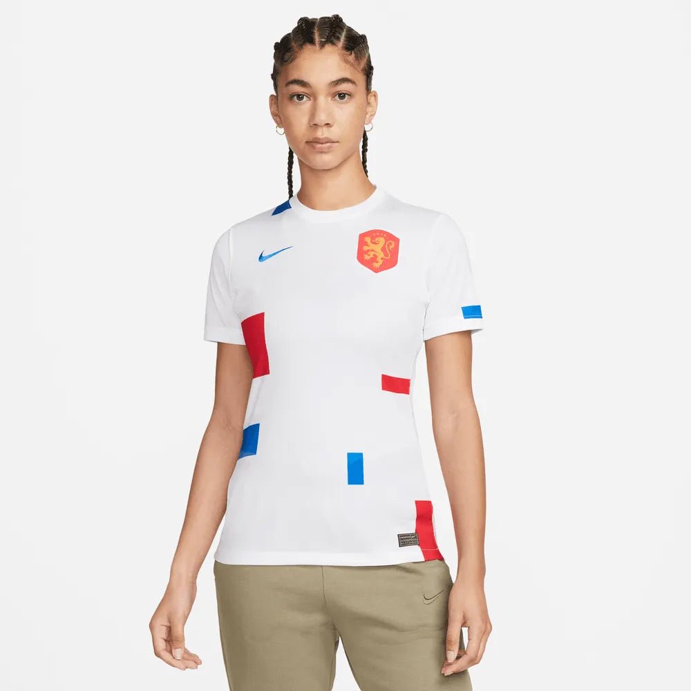 Netherlands Women's EC22 Away Soccer Jersey - White-Soar Nike