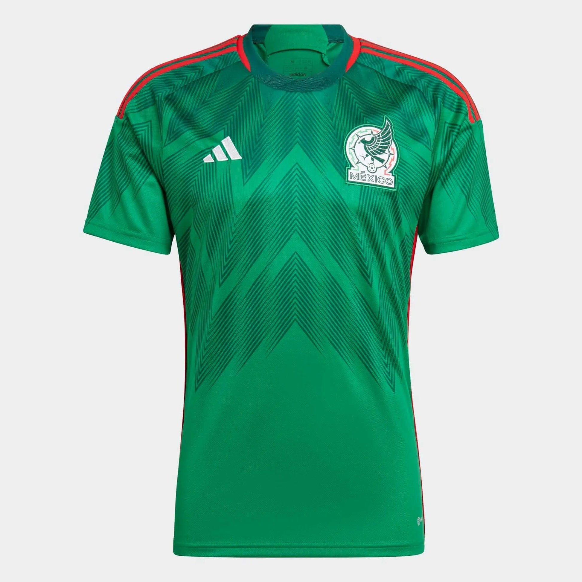 2022-23 Mexico Home Soccer Jersey - Green-Red Adidas