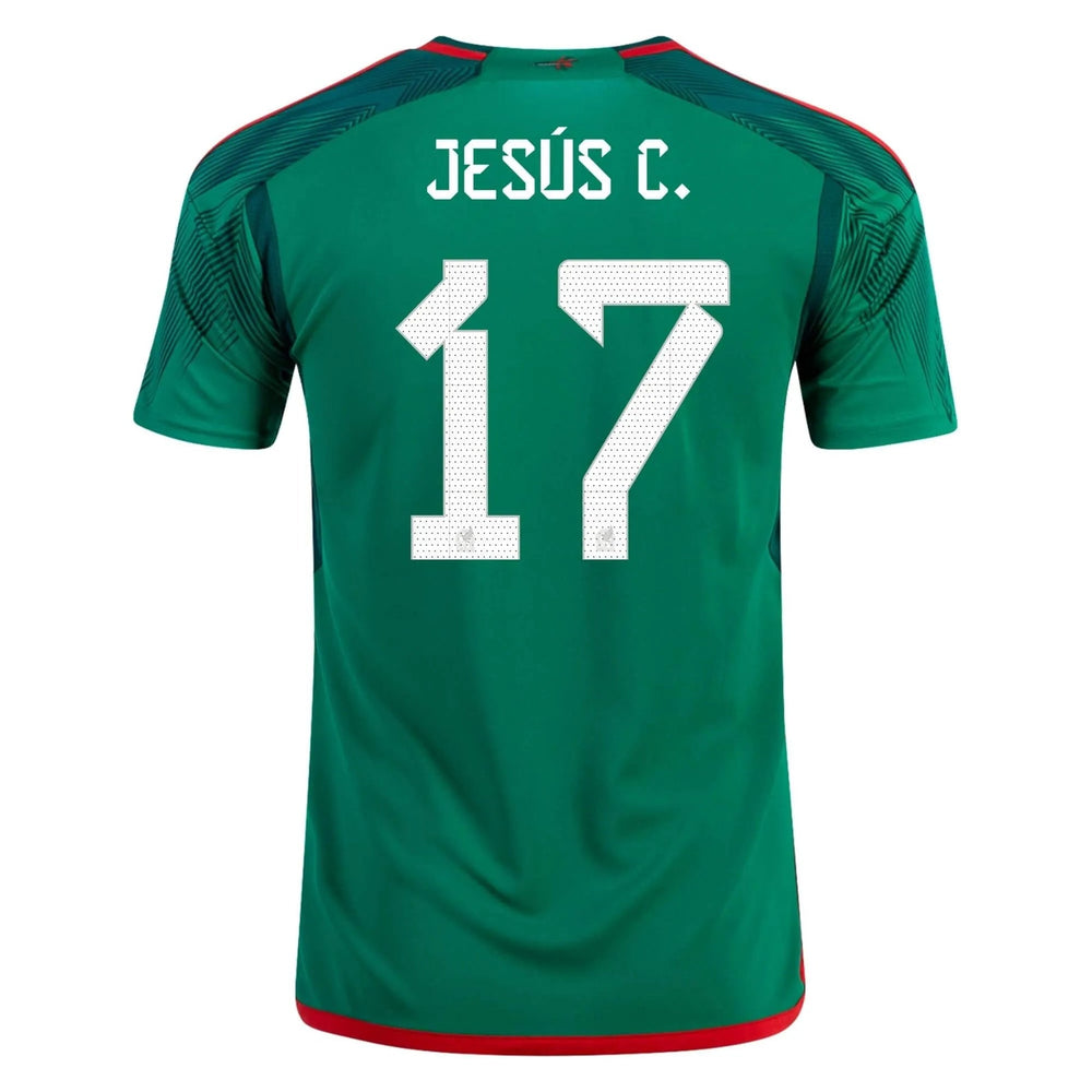2022-23 Mexico Home Soccer Jersey - Green-Red Adidas