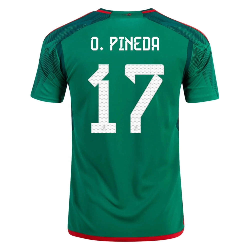2022-23 Mexico Home Soccer Jersey - Green-Red Adidas