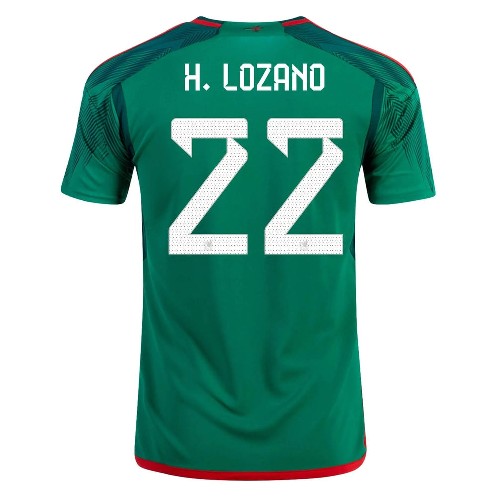 2022-23 Mexico Home Soccer Jersey - Green-Red Adidas