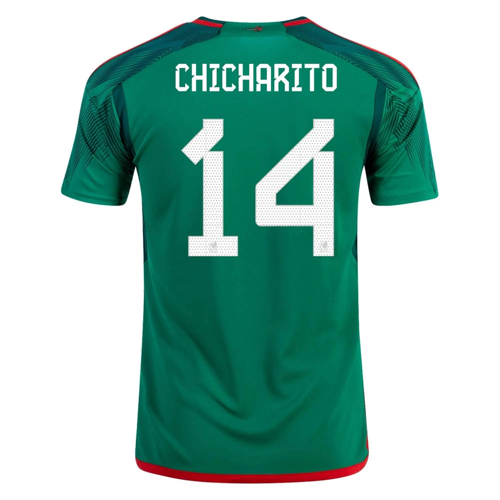 2022-23 Mexico Home Soccer Jersey - Green-Red Adidas
