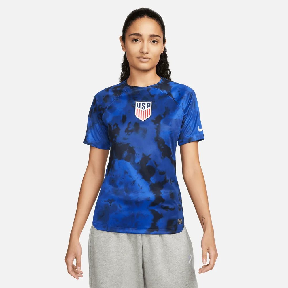 2022-23 USA Women's Away Soccer Jersey - Bright Blue-White Nike