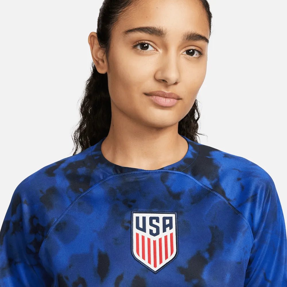 2022-23 USA Women's Away Soccer Jersey - Bright Blue-White Nike