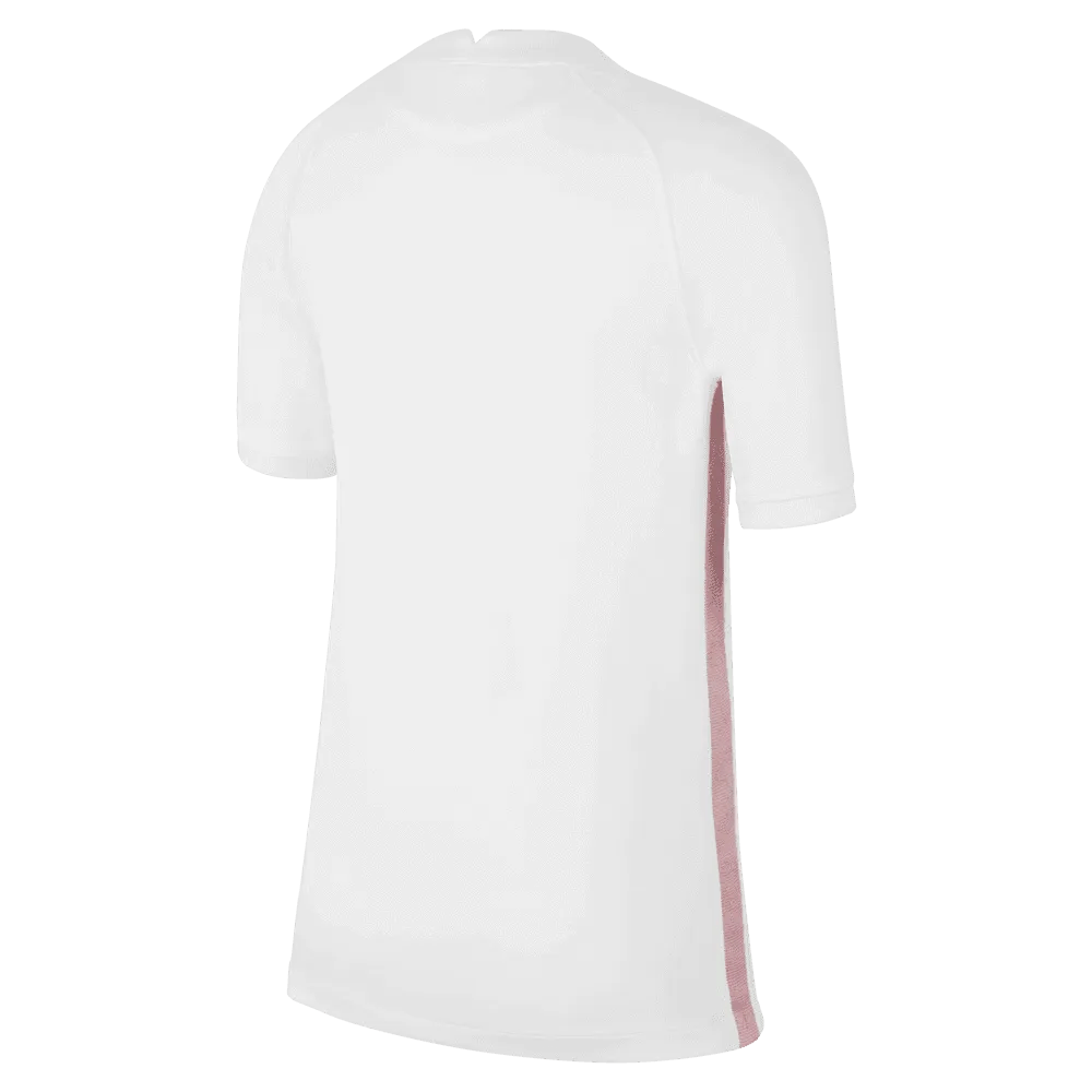 2022-23 France Away Youth Soccer Jersey White-Pink Glaze-Blue Nike