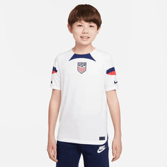 2022-23 USA Home Youth Soccer Jersey White-Loyal Blue Nike