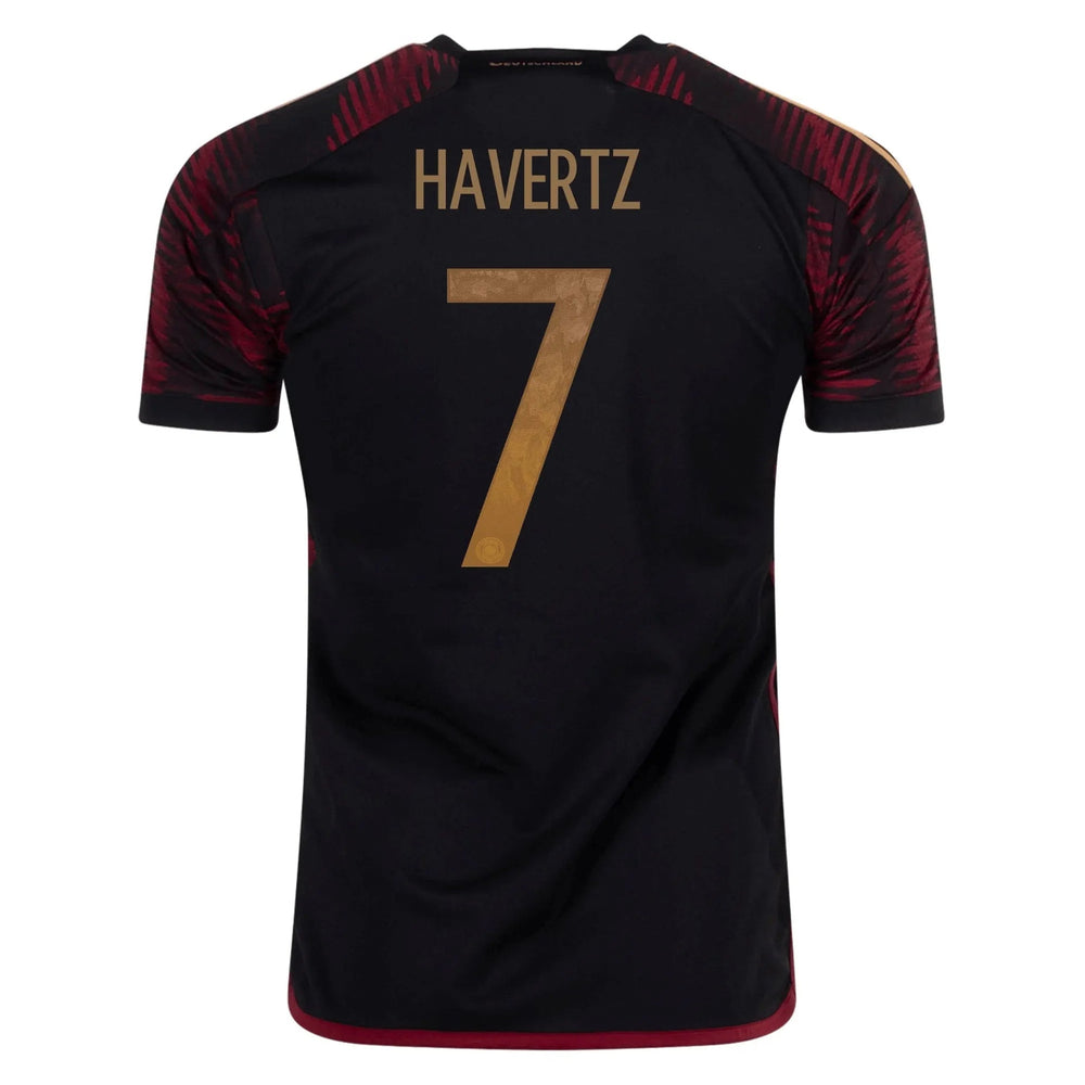 2022-23 Germany Away Soccer Jersey Black Adidas