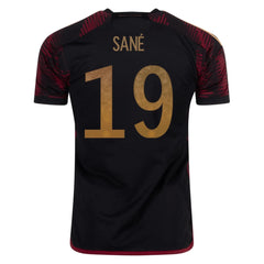 2022-23 Germany Away Soccer Jersey Black Adidas