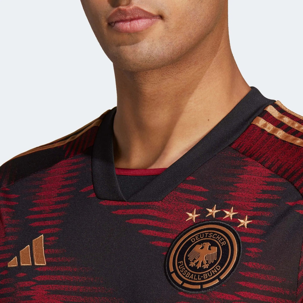 2022-23 Germany Away Soccer Jersey Black Adidas