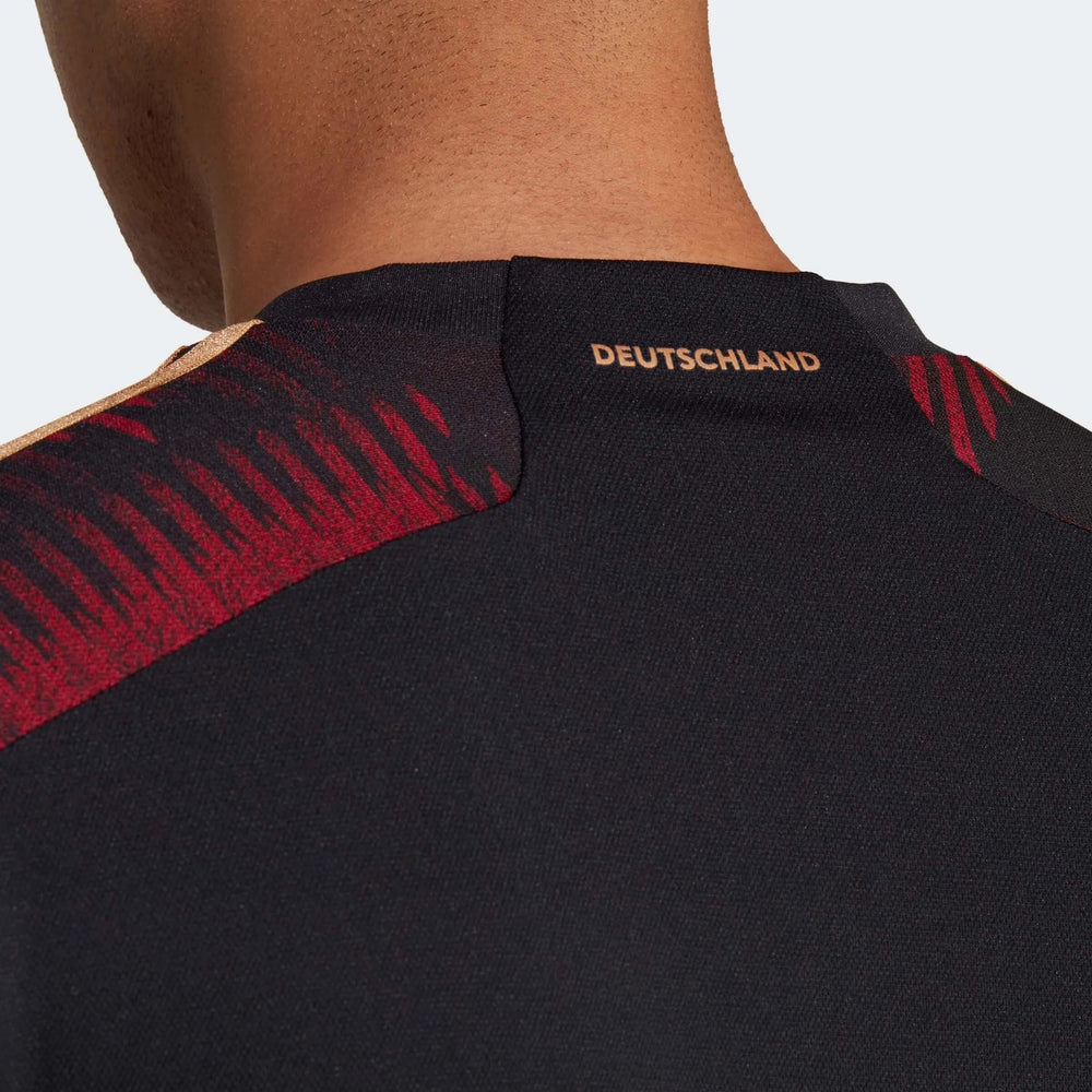 2022-23 Germany Away Soccer Jersey Black Adidas