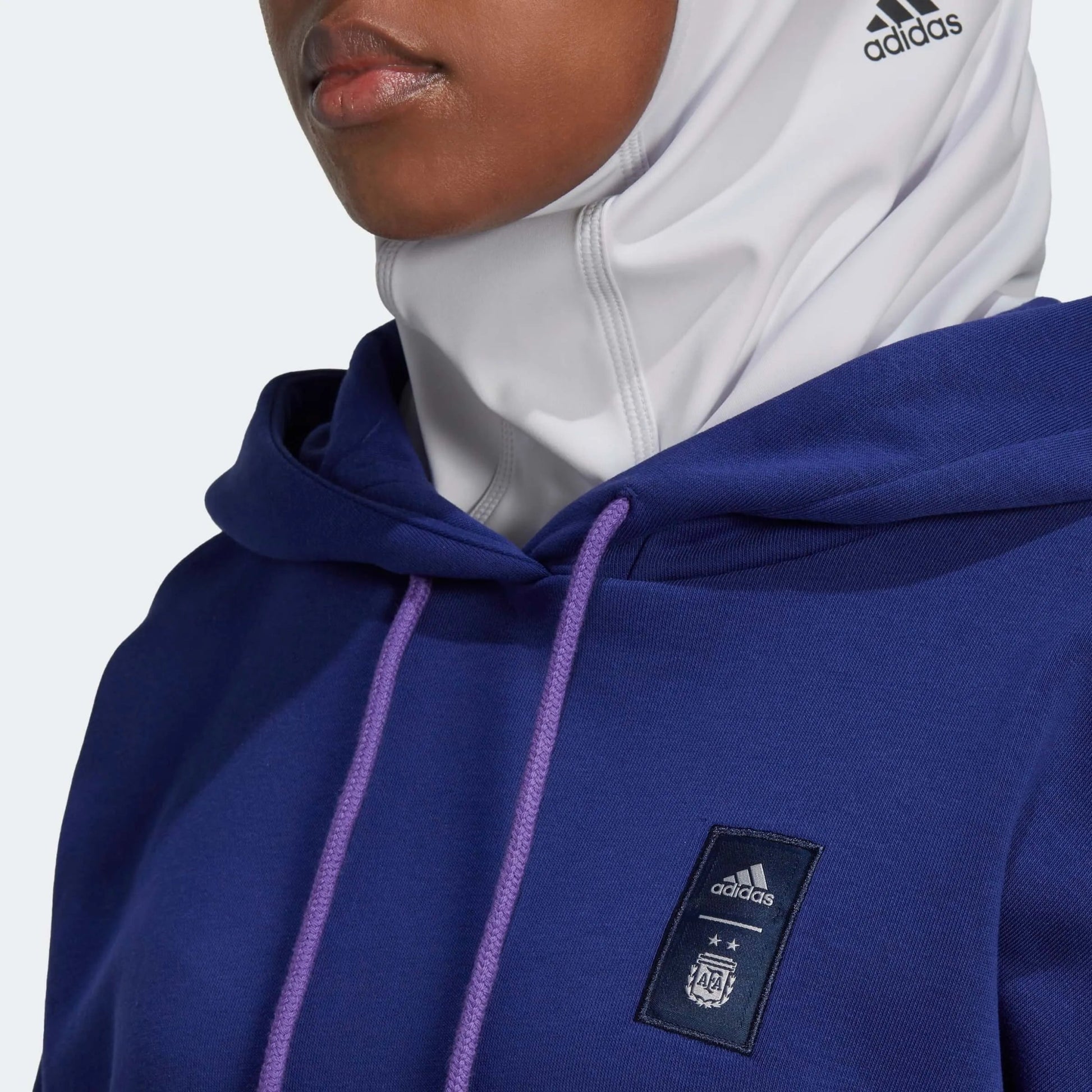 2022-23 Argentina Women's 3 Stripe Hoody Legacy Indigo Adidas