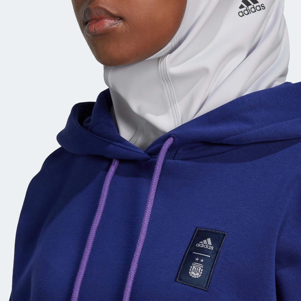 2022-23 Argentina Women's 3 Stripe Hoody Legacy Indigo Adidas