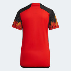 2022-23 Belgium Women's Home Soccer Jersey - Red-Black Adidas