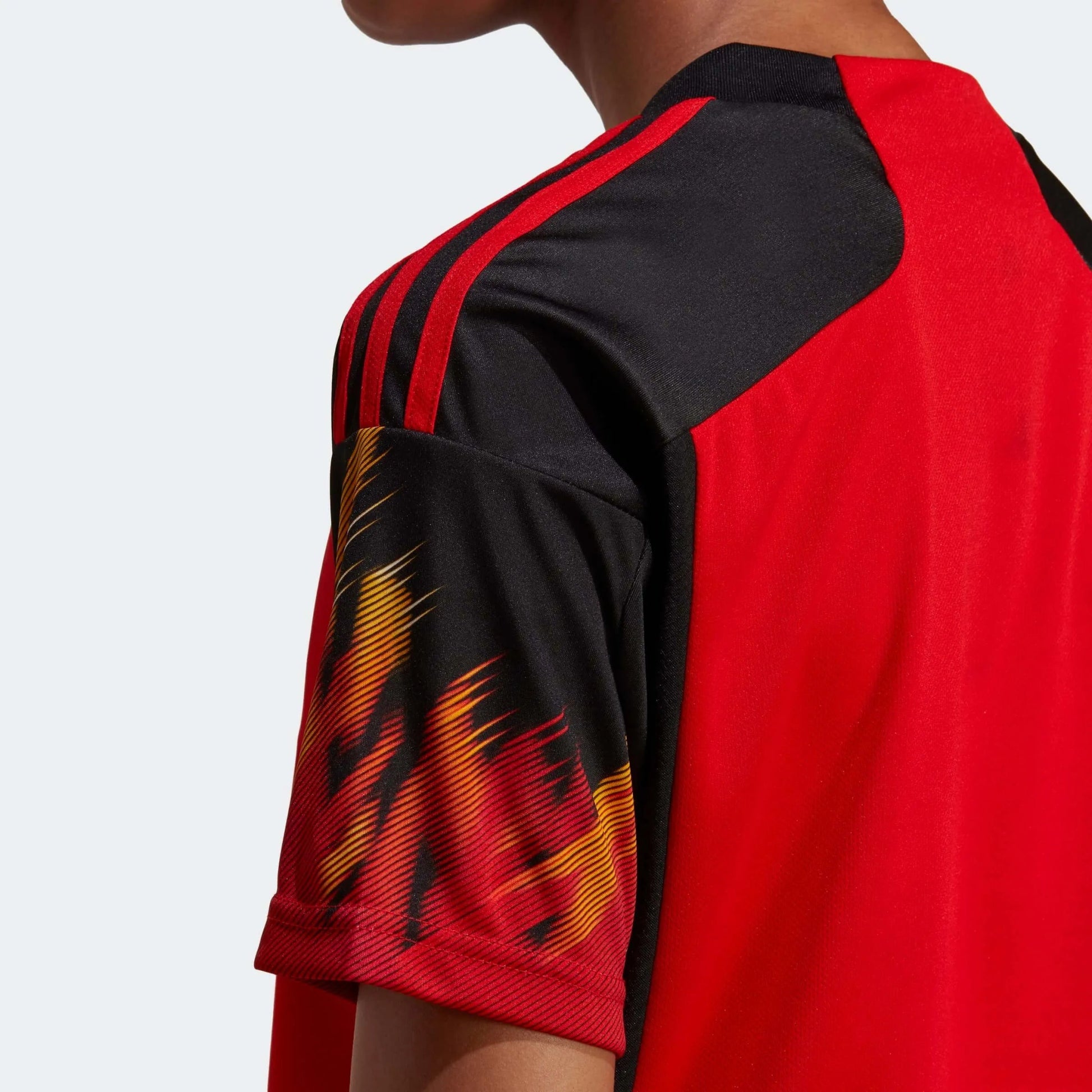 2022-23 Belgium Women's Home Soccer Jersey - Red-Black Adidas
