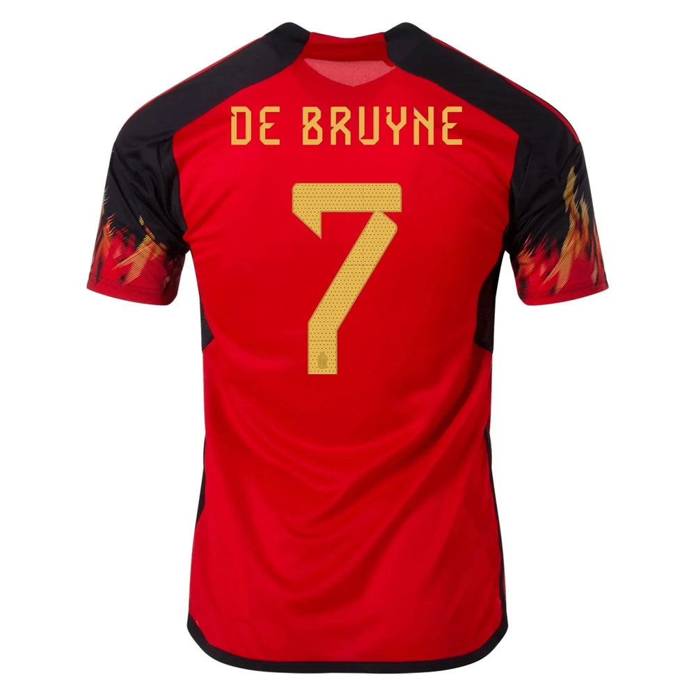 2022-23 Belgium Women's Home Soccer Jersey - Red-Black Adidas
