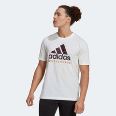 2022-23 Germany DNA Graphic Tee - White-Black Adidas