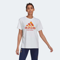 2022-23 Spain Women's Tee - White Adidas