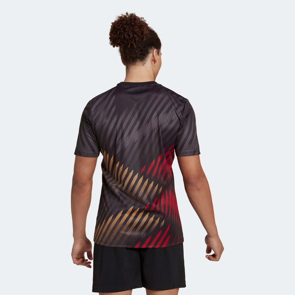 2022-23 Germany Pre-Match Soccer Jersey - Black-Grey-Red Adidas