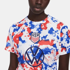 2022-23 USA Women's Pre-Match Soccer Jersey - White-Blue-Red Nike