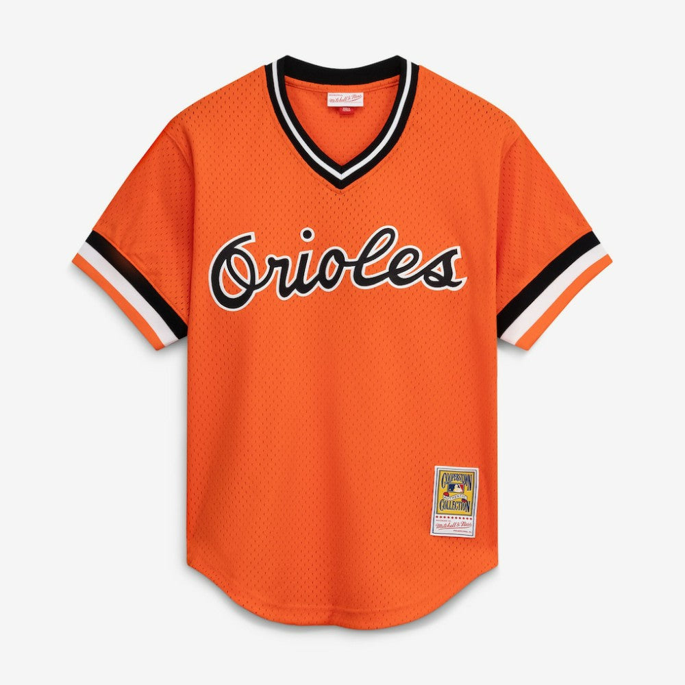 Cal Ripken Jr. Baltimore Orioles Mitchell & Ness Authentic Batting Practice Jersey - Orange - Mitchell & Ness Lifestyle