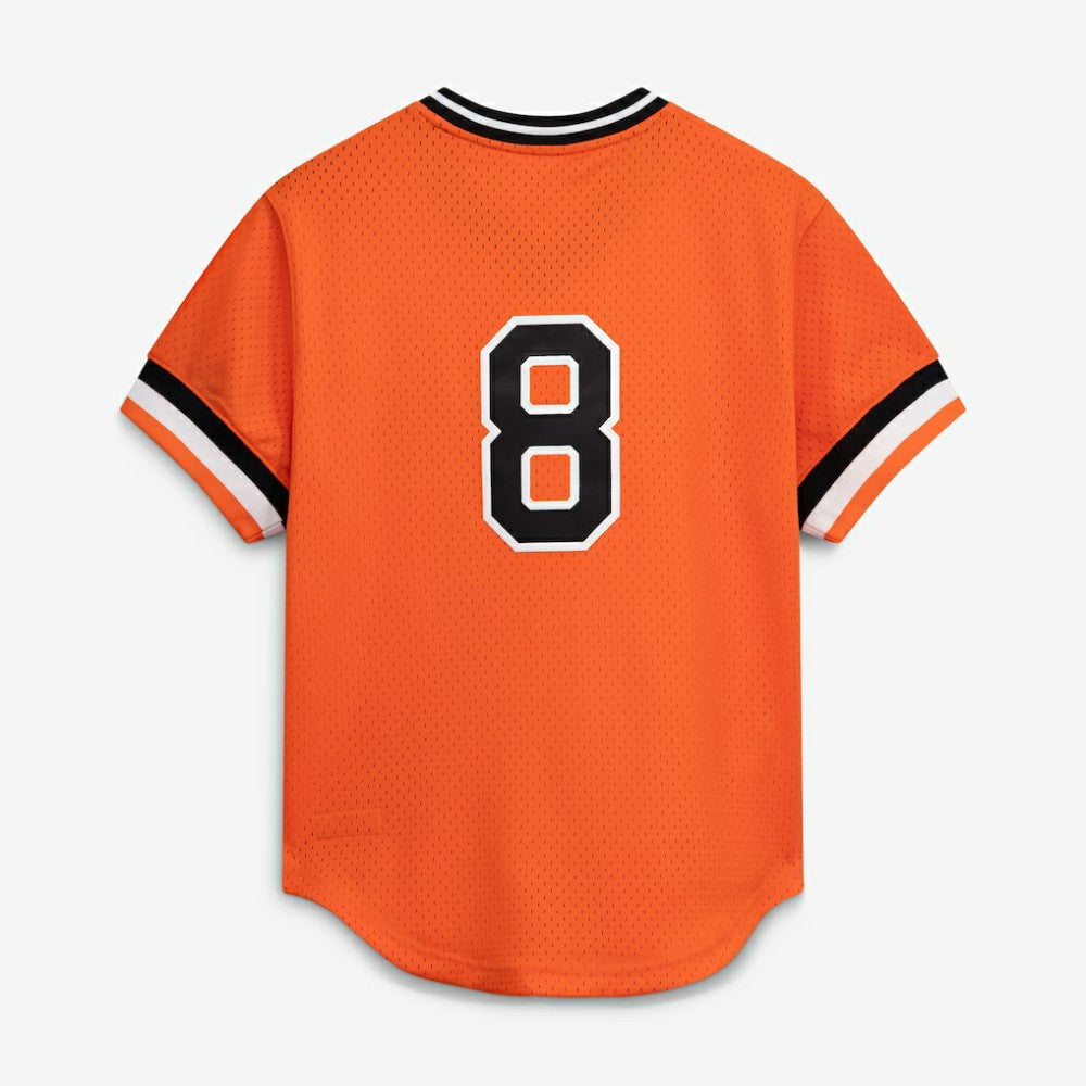 Cal Ripken Jr. Baltimore Orioles Mitchell & Ness Authentic Batting Practice Jersey - Orange - Mitchell & Ness Lifestyle