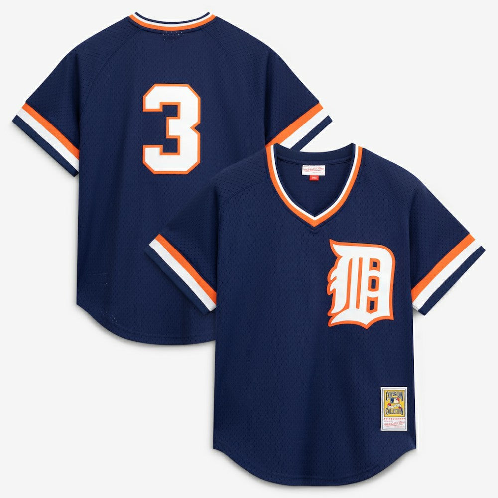 Alan Trammell Detroit Tigers Mitchell & Ness Authentic Batting Practice Jersey - Navy - Mitchell & Ness Lifestyle