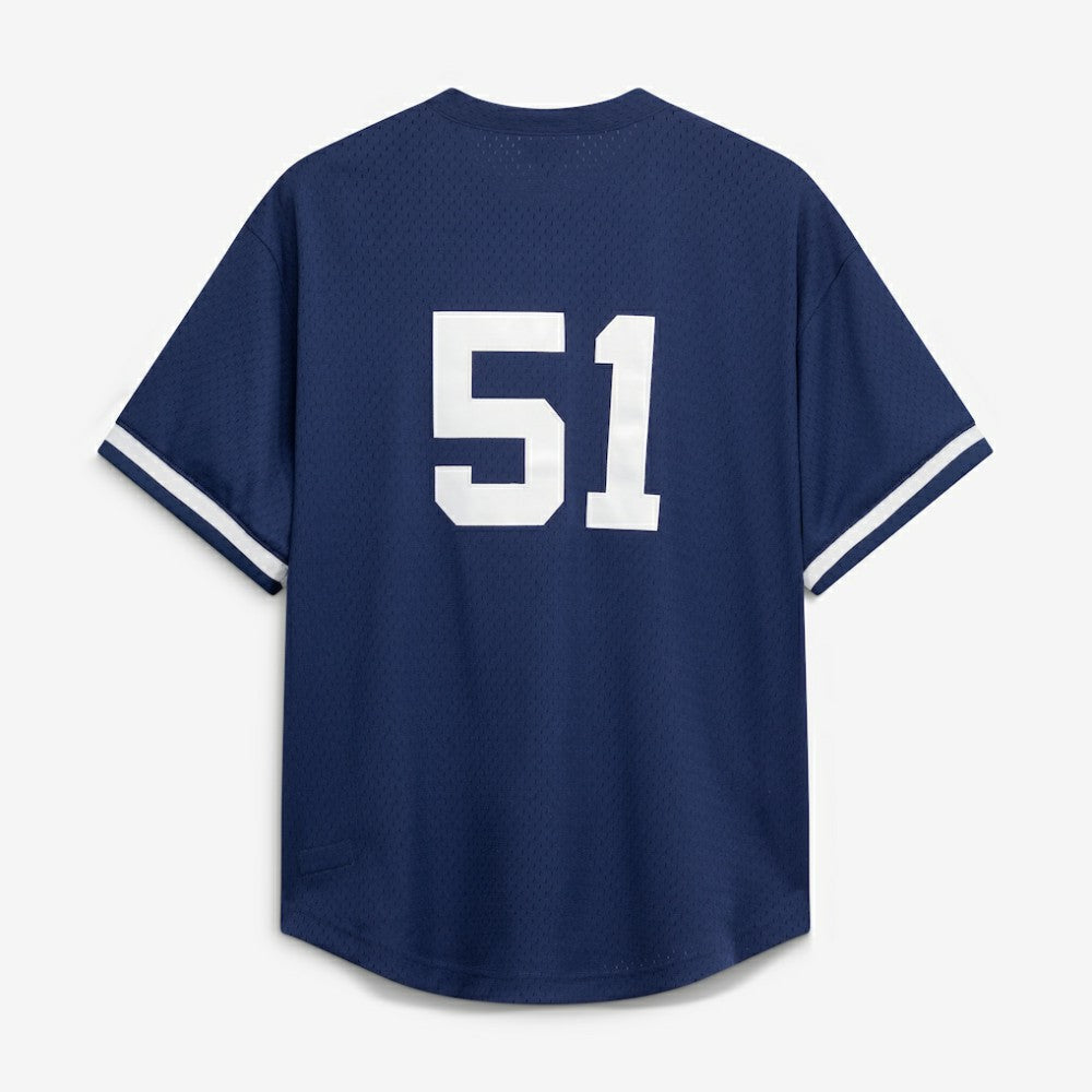 Bernie Williams New York Yankees Mitchell & Ness Authentic Batting Practice Jersey - Navy - Mitchell & Ness Lifestyle
