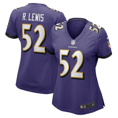 Nike Ray Lewis Baltimore Ravens Women's Game Jersey Purple