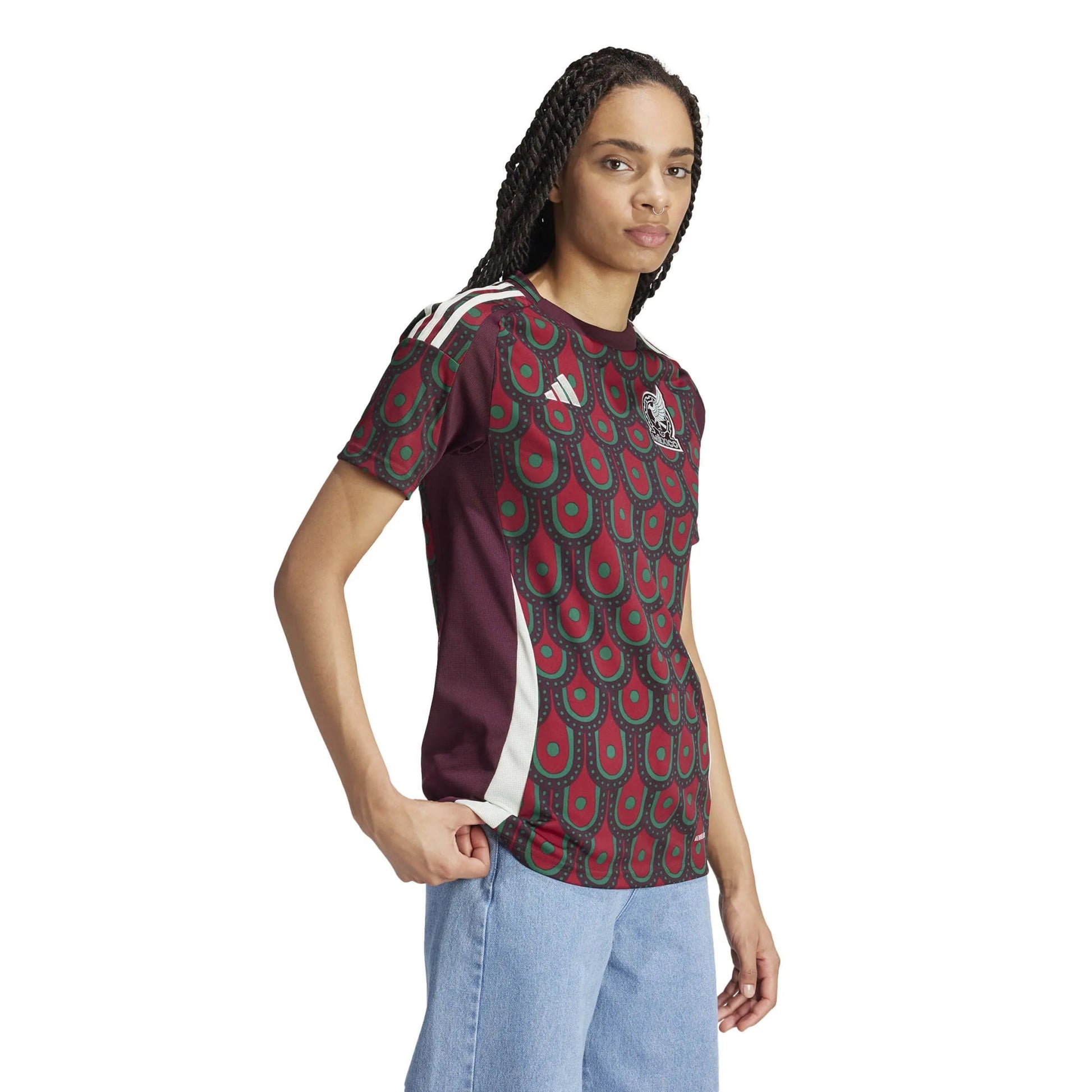 2024-25 Mexico Women's Stadium Home Soccer Jersey Adidas
