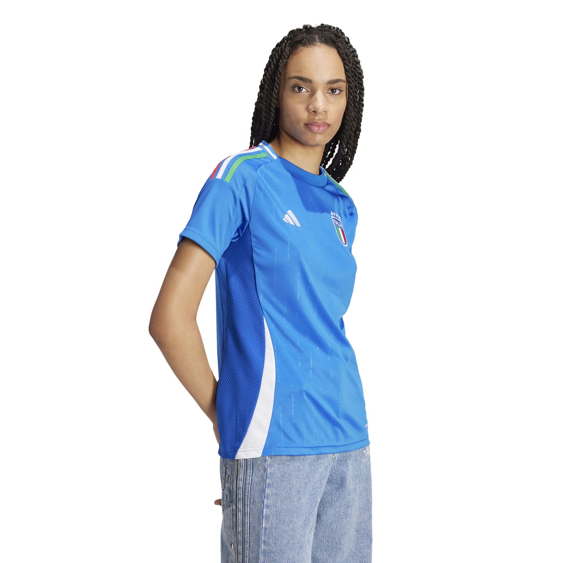2024-25 Italy Women's Stadium Home Soccer Jersey Adidas