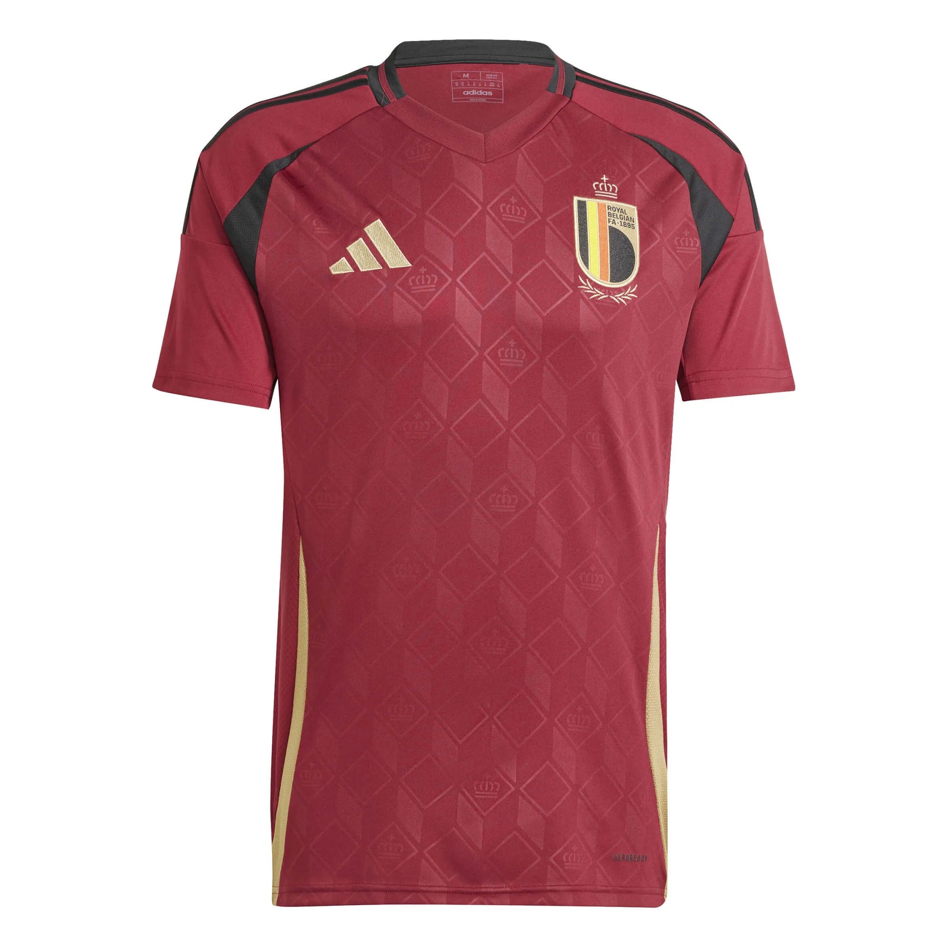 2024-25 Belgium Men's Stadium Home Soccer Jersey Adidas