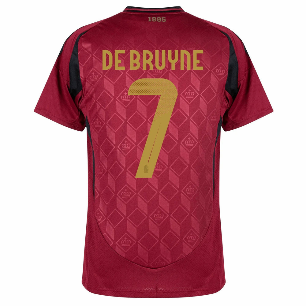 2024-25 Belgium Men's Stadium Home Soccer Jersey Adidas