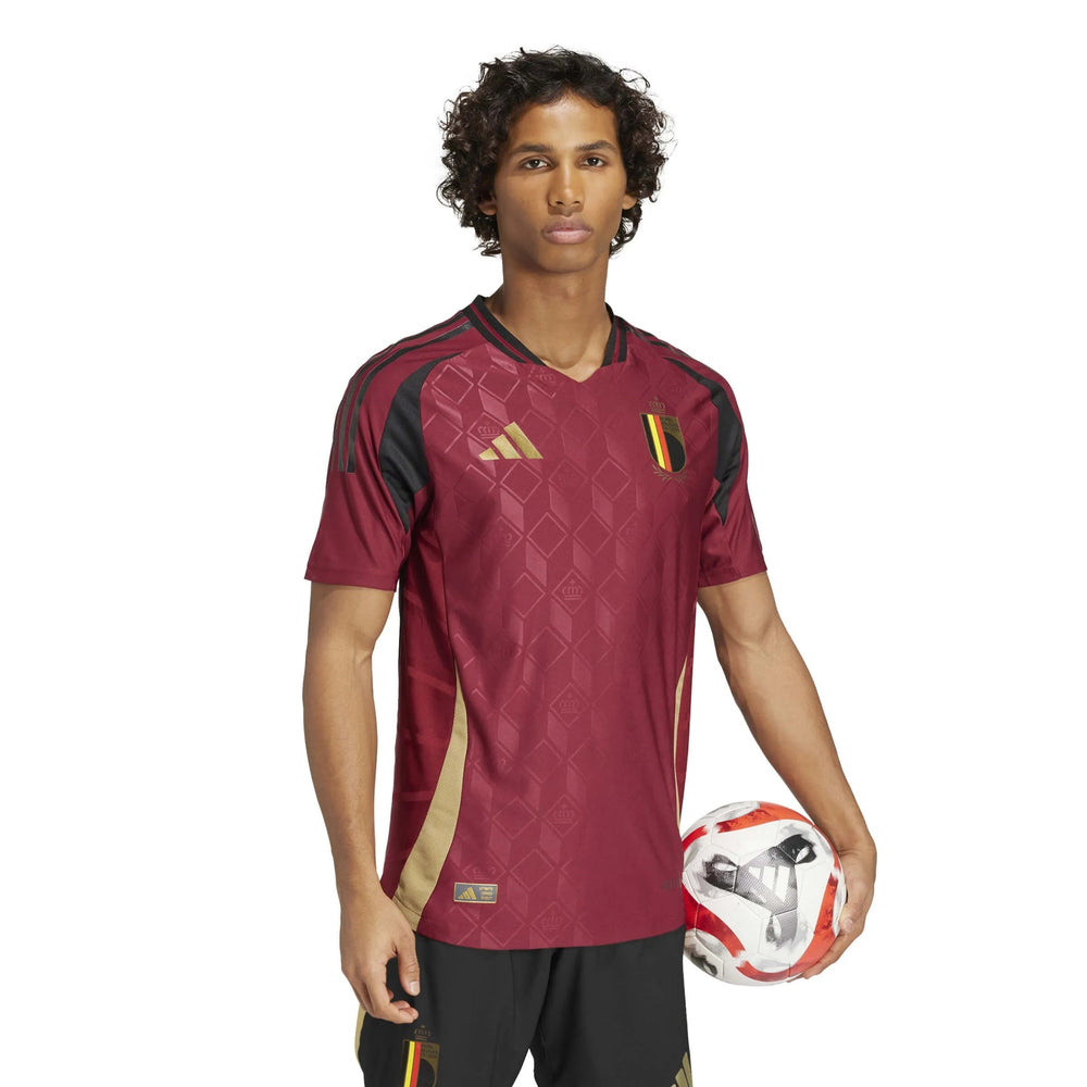 2024-25 Belgium Men's Authentic Home Soccer Jersey Adidas