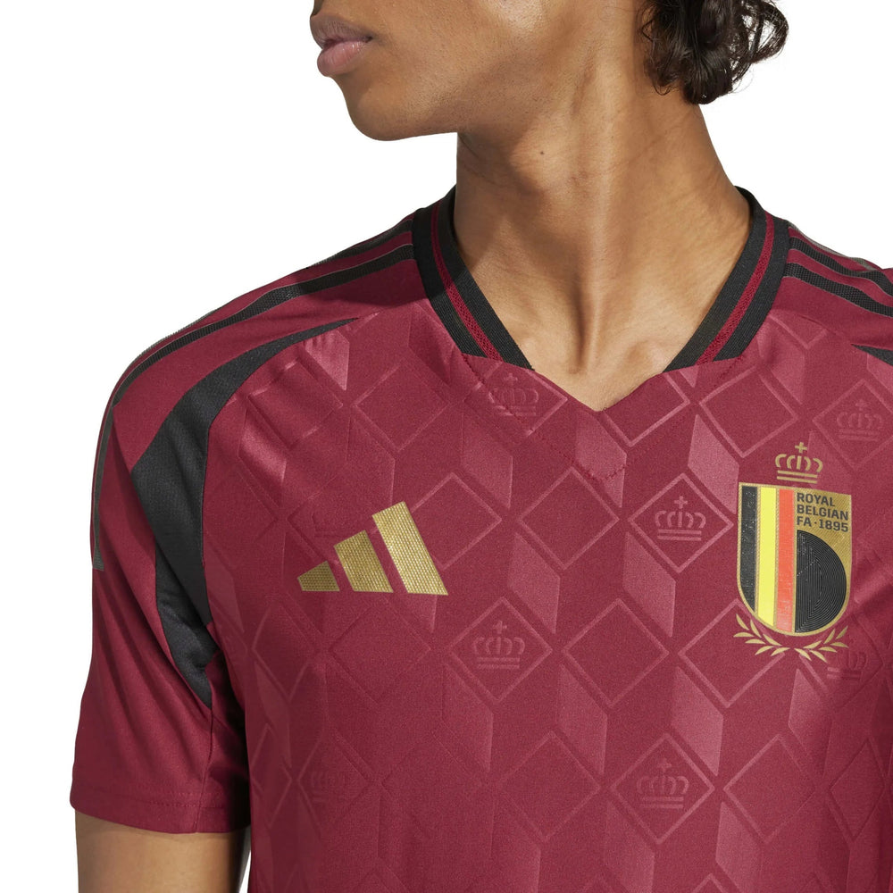 2024-25 Belgium Men's Authentic Home Soccer Jersey Adidas