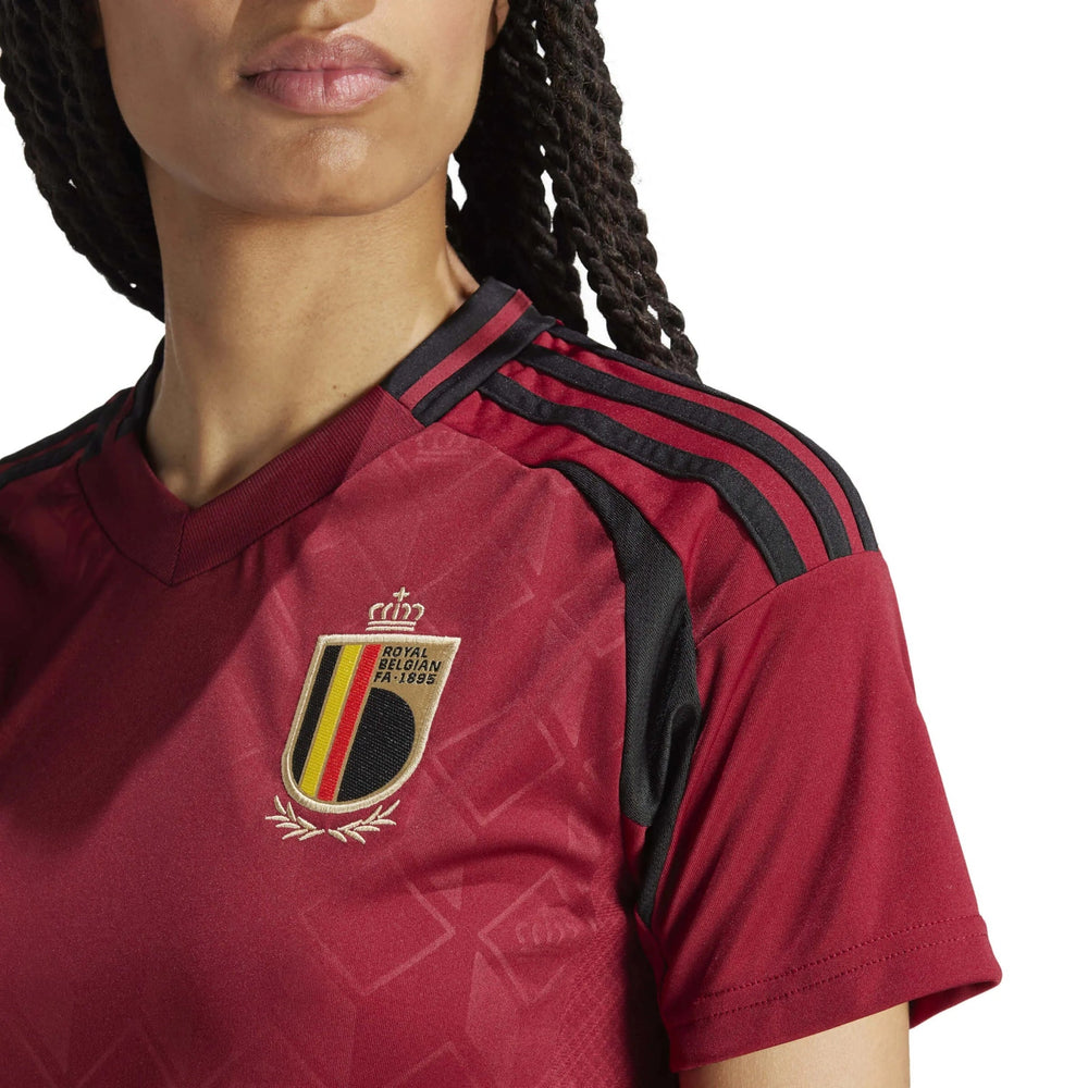 2024-25 Belgium Women's Stadium Home Soccer Jersey Adidas