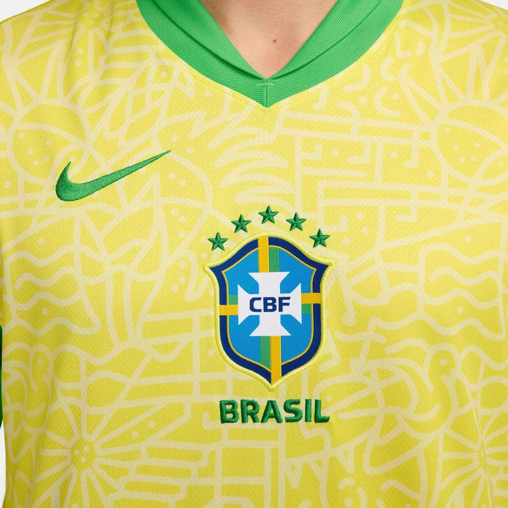 2024-25 Brazil Men's Stadium Home Soccer Jersey Nike