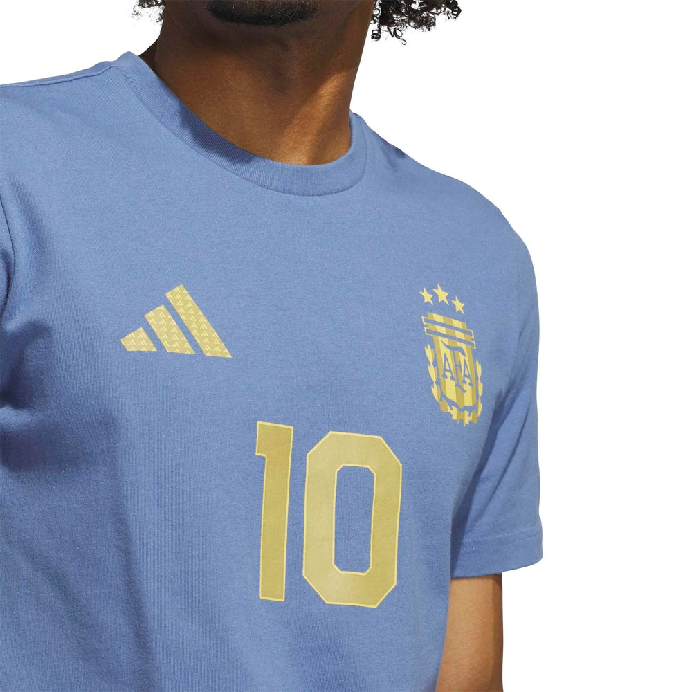 2026 Argentina Men's Messi Name And Number Tee Adidas