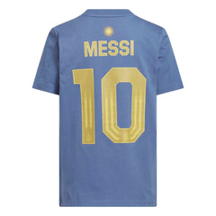2026 Argentina Youth Messi Name And Number Tee Adidas