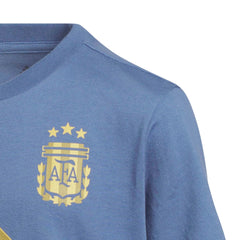 2026 Argentina Youth Messi Name And Number Tee Adidas