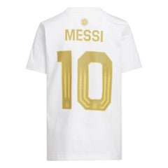 2026 Argentina Youth Messi Name And Number Tee Adidas